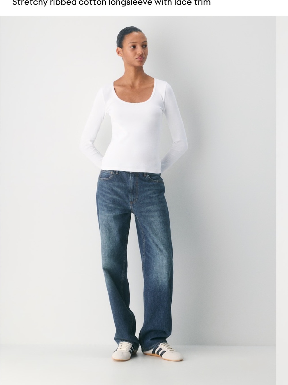 Aritzia Homestretch Rib Scoopneck